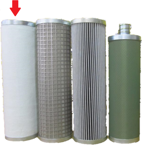 Double layer bag filter medium 10 / 50 micron - size: XXL-2